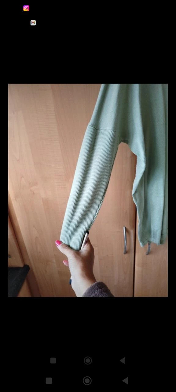 Pull verde menta – photo 4